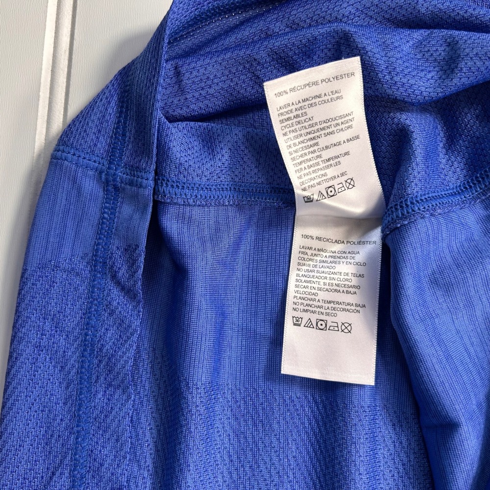 Tommy Bahama IslandZone 1/4 Zip Long Sleeve Pullover Mens M Blue Heathered Golf - Picture 10 of 14